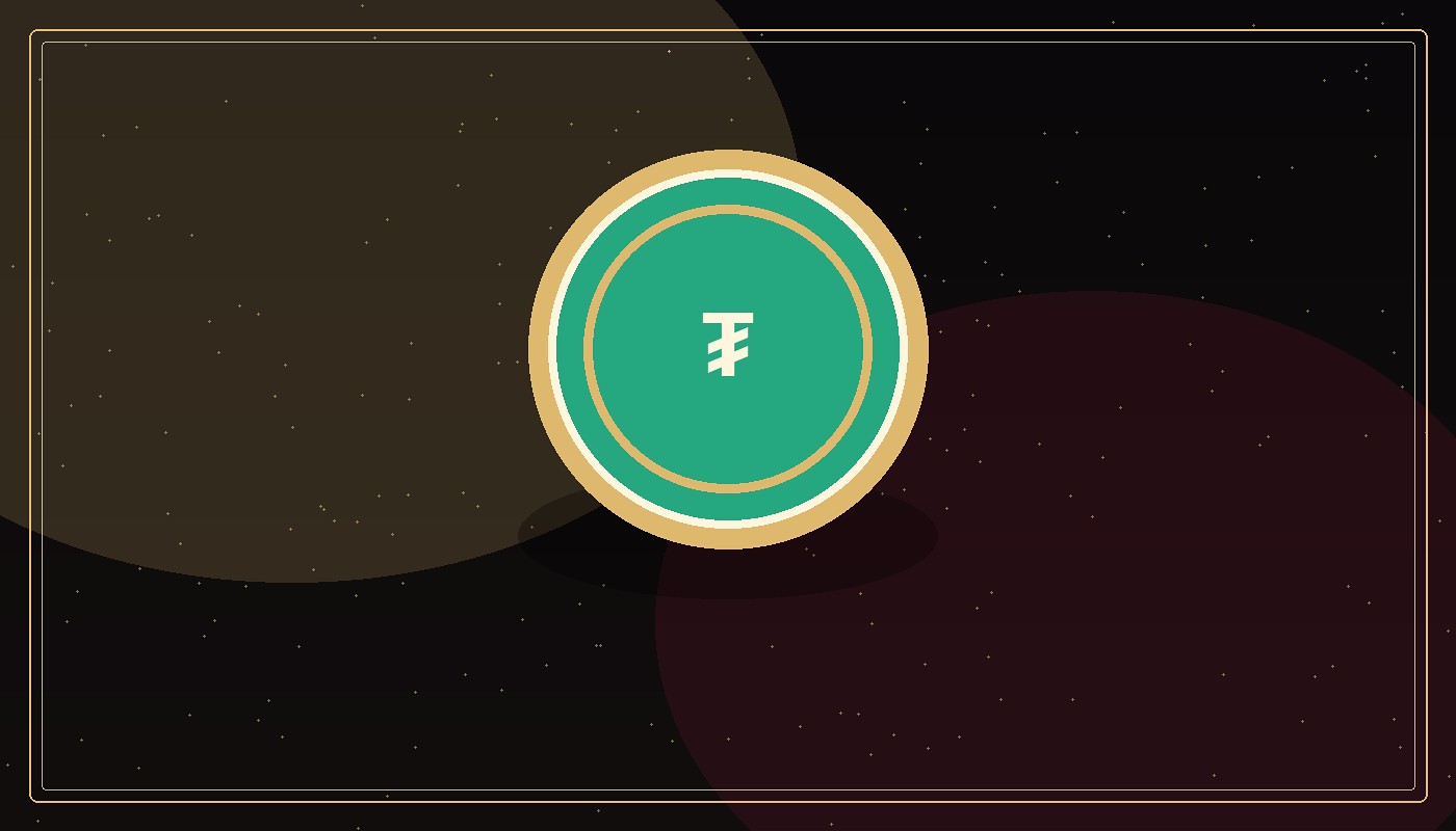 Stacks of coins, pay with USDT